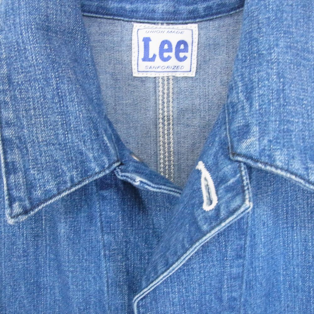Lee リー LT0659 DUNGAREES ダンガリー デニム カバーオール ロコ ジャケット インディゴブルー系 M【中古】