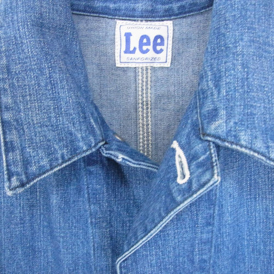 Lee リー LT0659 DUNGAREES ダンガリー デニム カバーオール ロコ ジャケット インディゴブルー系 M【中古】