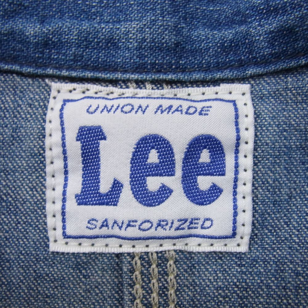 Lee リー LT0659 DUNGAREES ダンガリー デニム カバーオール ロコ ジャケット インディゴブルー系 M【中古】