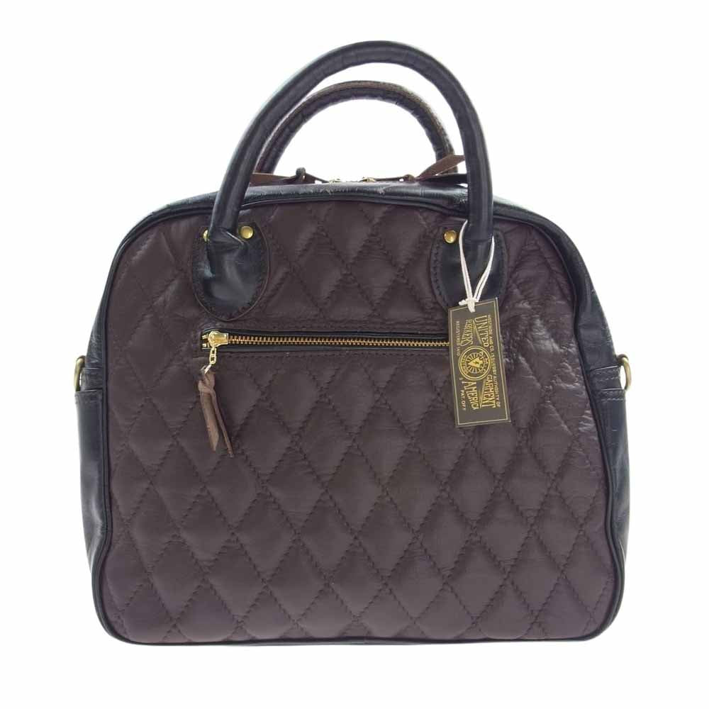 ウエストライド PADDED BRIEF BAG パデッド ブリーフ レザー キルティング バッグ ダークブラウン系【新古品】【未使用】【中古】