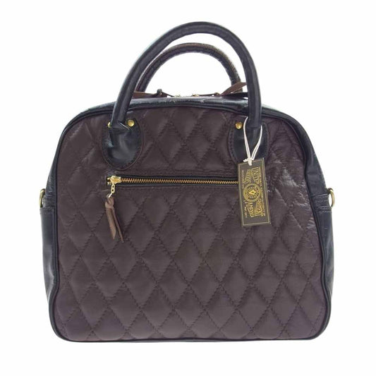 ウエストライド PADDED BRIEF BAG パデッド ブリーフ レザー キルティング バッグ ダークブラウン系【新古品】【未使用】【中古】