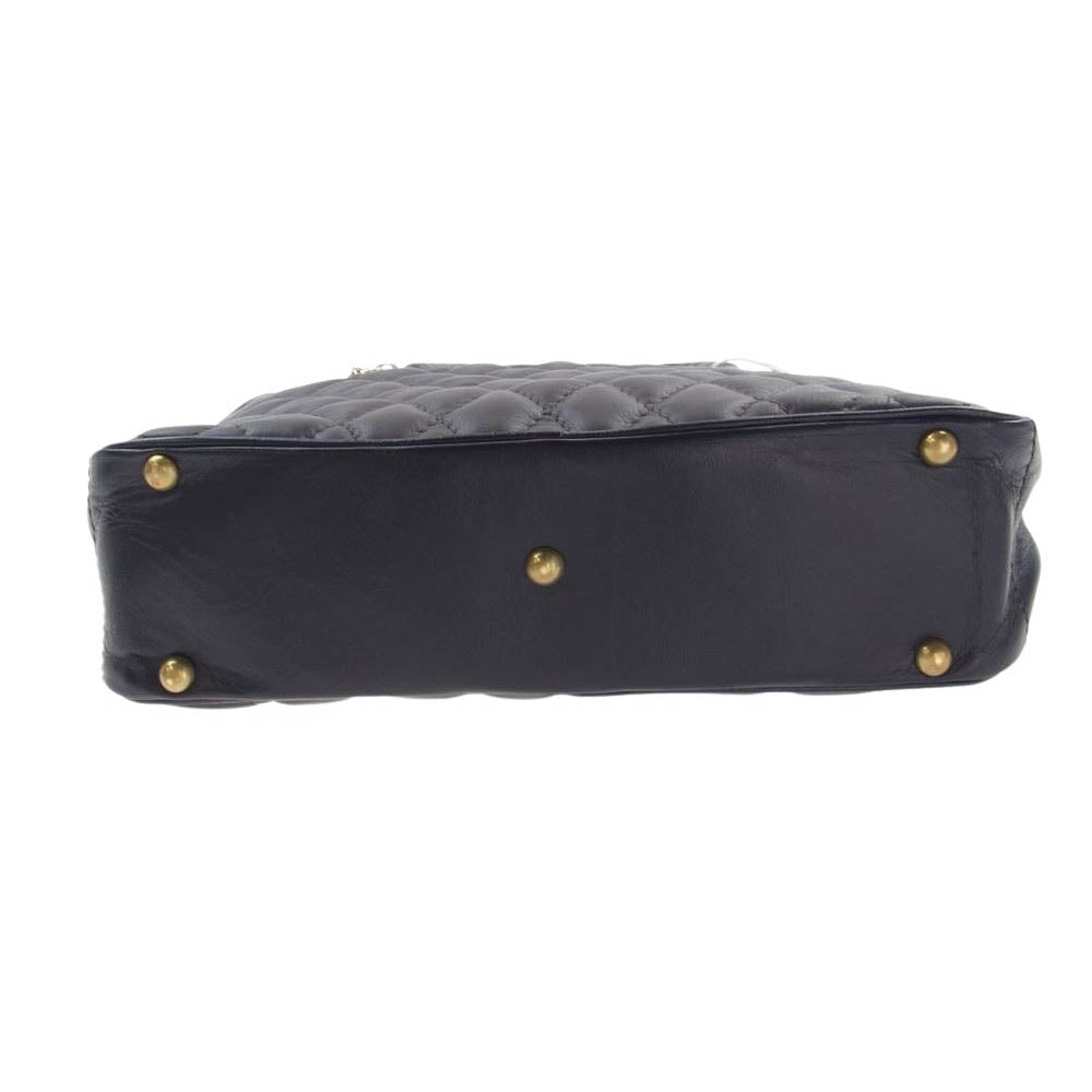 ウエストライド PADDED BRIEF BAG パデッド ブリーフ レザー キルティング バッグ ダークブラウン系【新古品】【未使用】【中古】