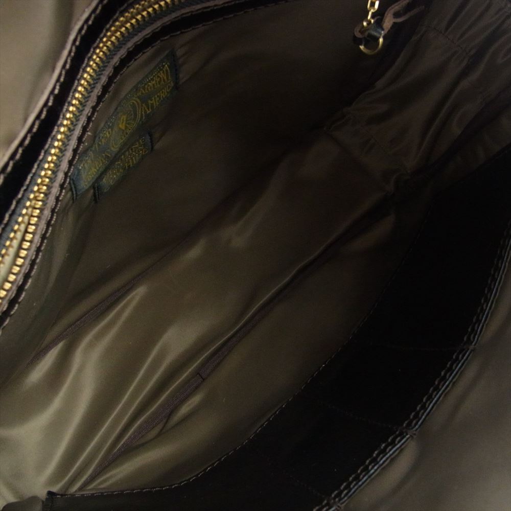 ウエストライド PADDED BRIEF BAG パデッド ブリーフ レザー キルティング バッグ ダークブラウン系【新古品】【未使用】【中古】