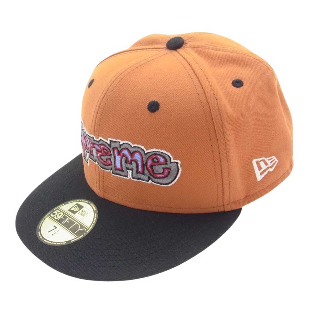Supreme シュプリーム 21SS GONZ LOGO New Era ゴンズ ロゴ ニューエラ キャップ  オレンジ系 57.7cm【中古】