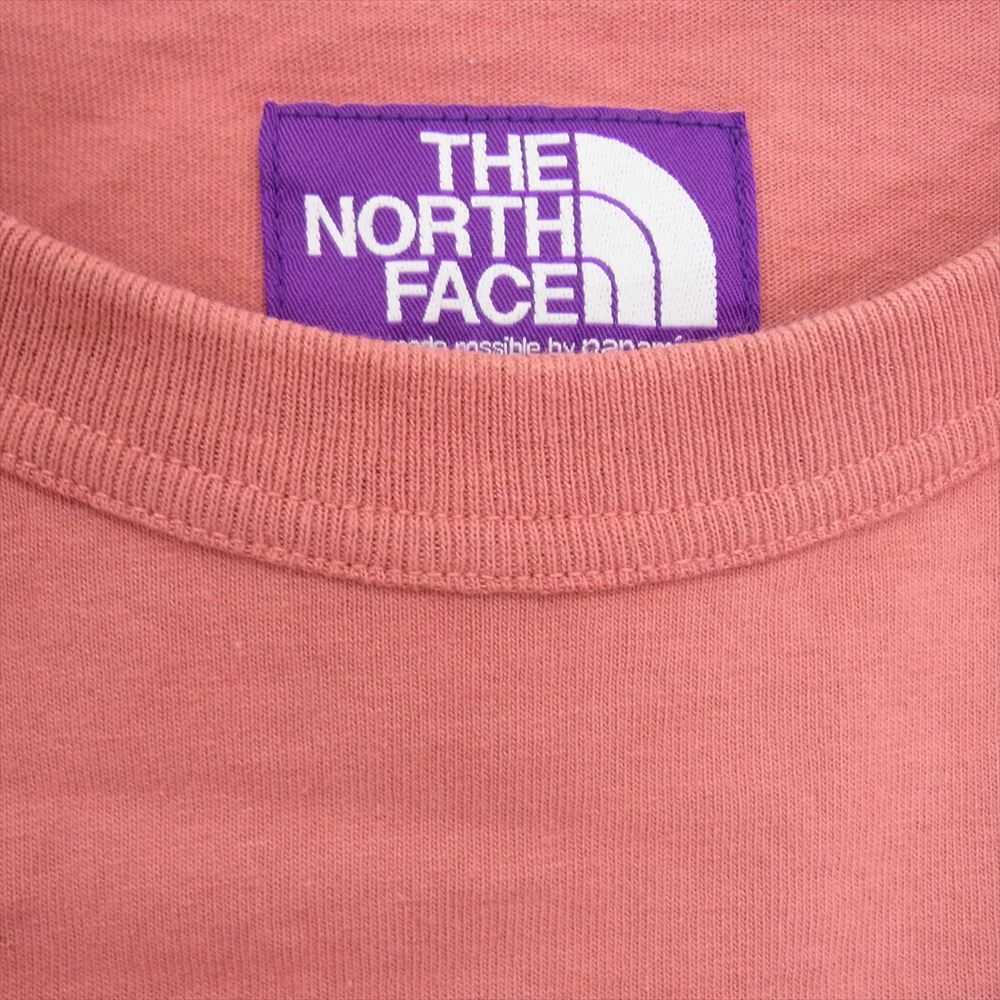 THE NORTH FACE ノースフェイス NT3103N PURPLE LABEL パープルレーベル 7oz H/S Pocket Tee 7オンス ヘビー ポケット クルーネック 半袖 Tシャツ レッド系 L【中古】