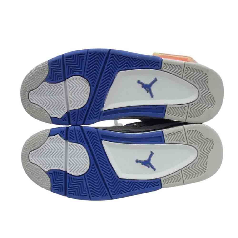 NIKE AIR JORDAN ナイキ ジョーダン 308497-117 4 RETRO MOTORSPORTS 2017 レトロ モータースポーツ ハイカット スニーカー ホワイト系 ブルー系 26.5cm【極上美品】【中古】