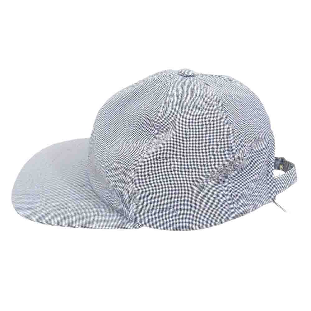 ト―ナイ 23SS TOH23SS-10 千鳥格子 レーヨン 6パネル キャップ ブラック系 F【新古品】【未使用】【中古】