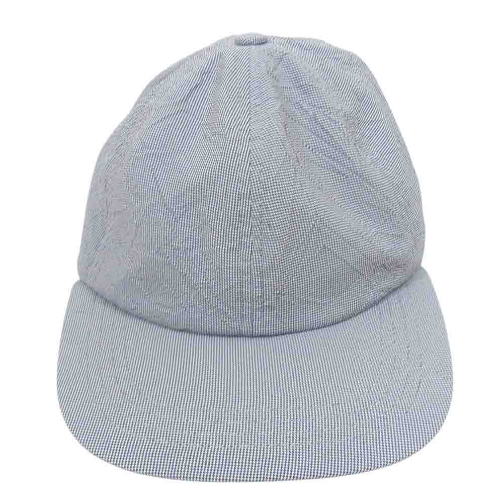 ト―ナイ 23SS TOH23SS-10 千鳥格子 レーヨン 6パネル キャップ ブラック系 F【新古品】【未使用】【中古】