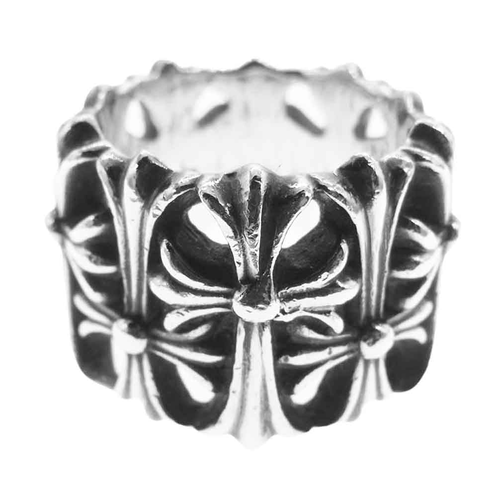 CHROME HEARTS クロムハーツ（原本有） CEMETERY セメタリー クロス リング シルバー系 15号【中古】