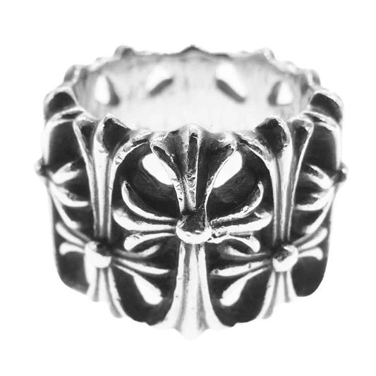 CHROME HEARTS クロムハーツ（原本有） CEMETERY セメタリー クロス リング シルバー系 15号【中古】