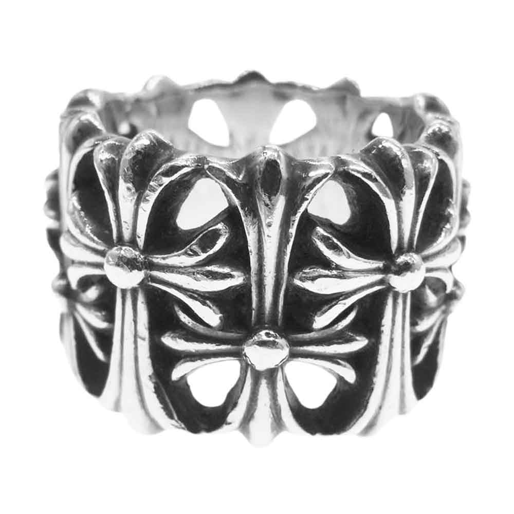 CHROME HEARTS クロムハーツ（原本有） CEMETERY セメタリー クロス リング シルバー系 15号【中古】