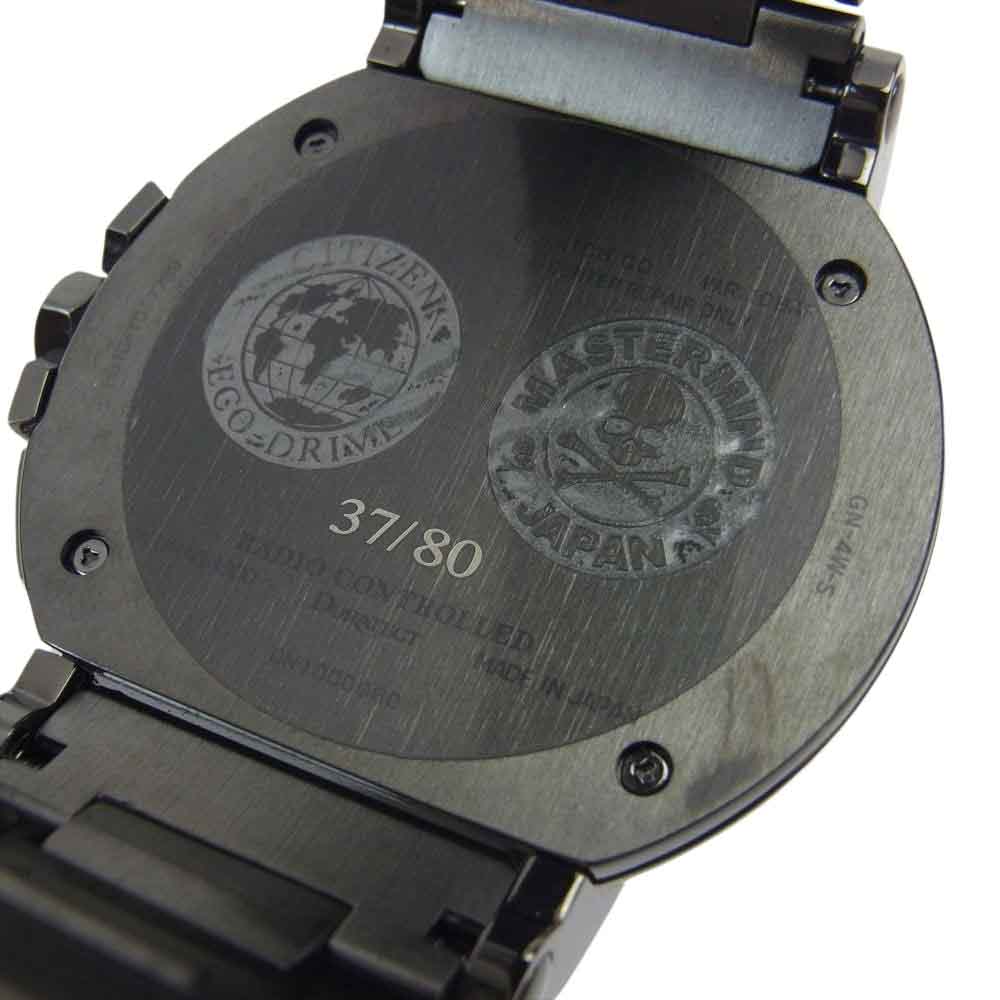 CITIZEN シチズン H610 × MASTERMIND JAPAN マスターマインド 80周年記念 アナログ 腕時計 ブラック系【極上美品】【中古】