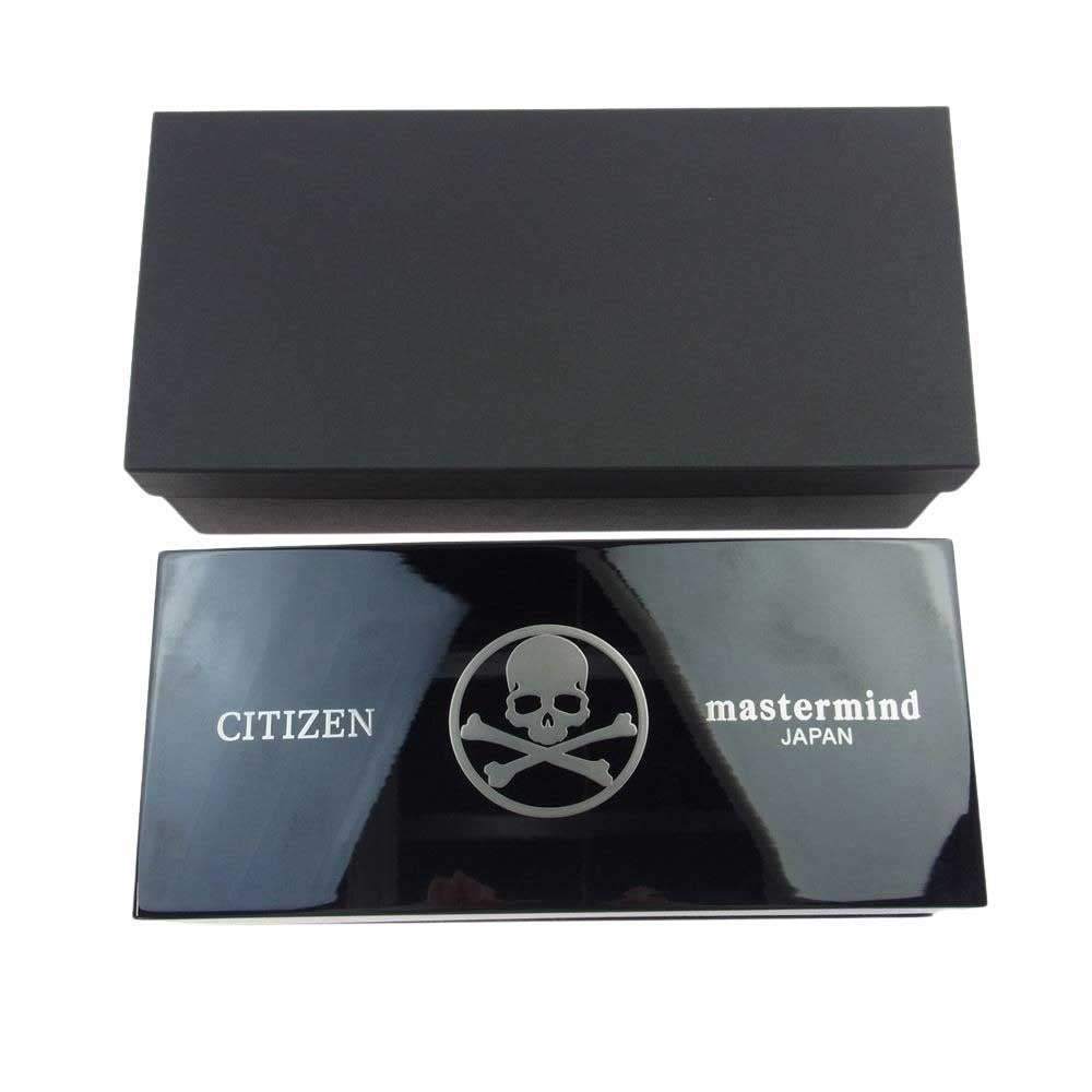 CITIZEN シチズン H610 × MASTERMIND JAPAN マスターマインド 80周年記念 アナログ 腕時計 ブラック系【極上美品】【中古】