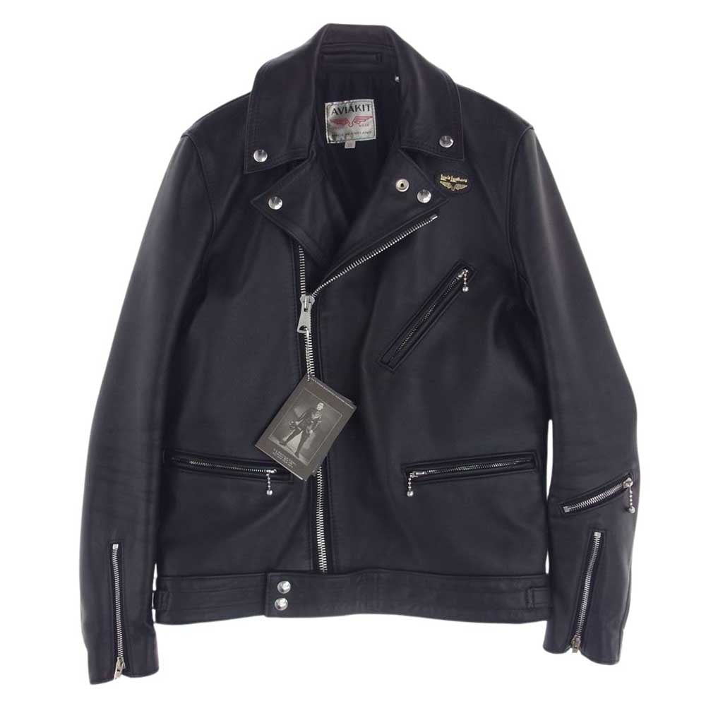 Lewis Leathers ルイスレザー 441T TIGHT FIT CYCLONE タイトフィット サイクロン ダブルライダース レザー ジャケット ブラック系 38【美品】【中古】
