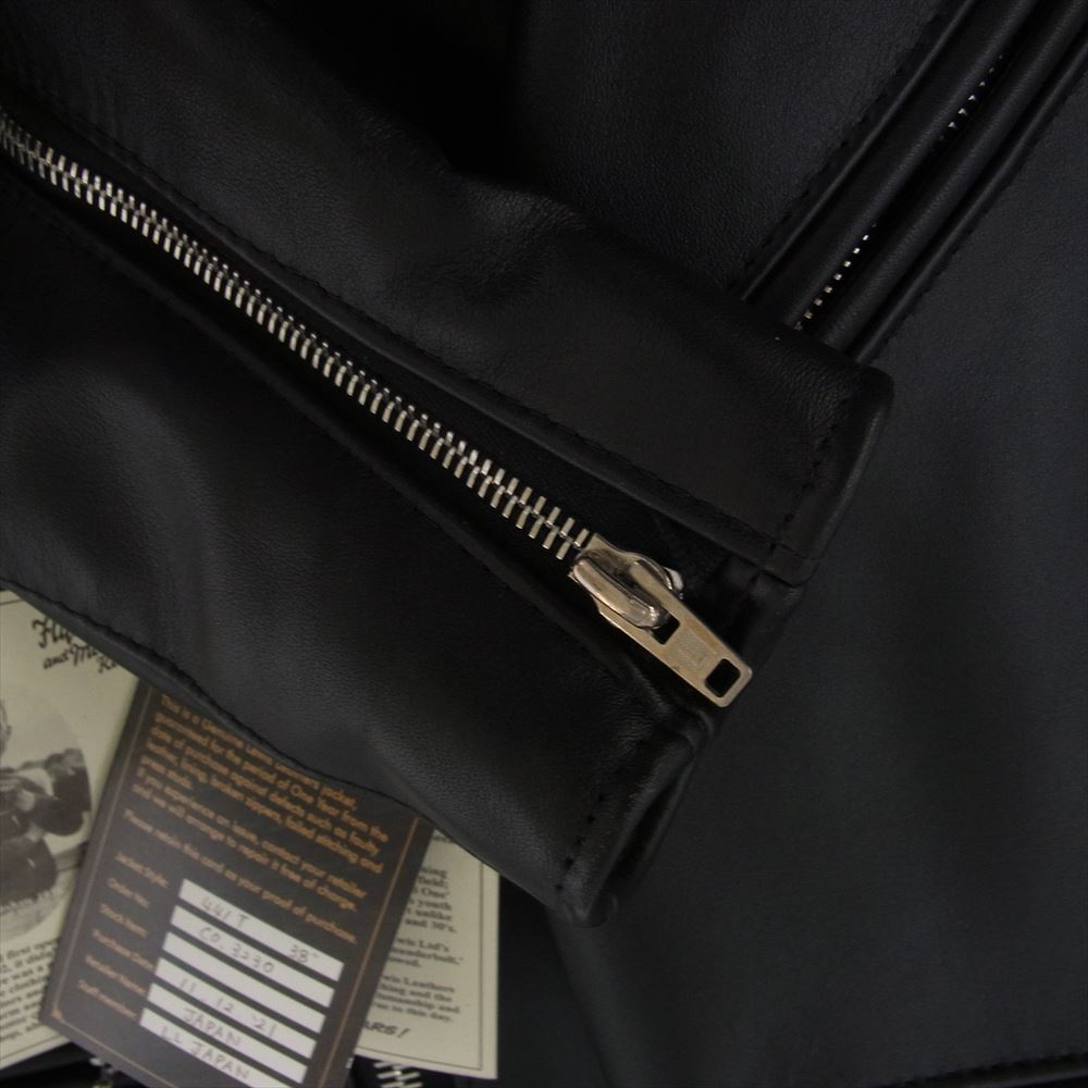 Lewis Leathers ルイスレザー 441T TIGHT FIT CYCLONE タイトフィット サイクロン ダブルライダース レザー ジャケット ブラック系 38【美品】【中古】