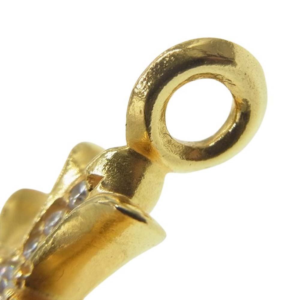 CHROME HEARTS クロムハーツ（原本無） 22K TNY CRSF P/DMND タイニーファットクロス パヴェダイヤ ペンダントトップ ゴールド系【中古】