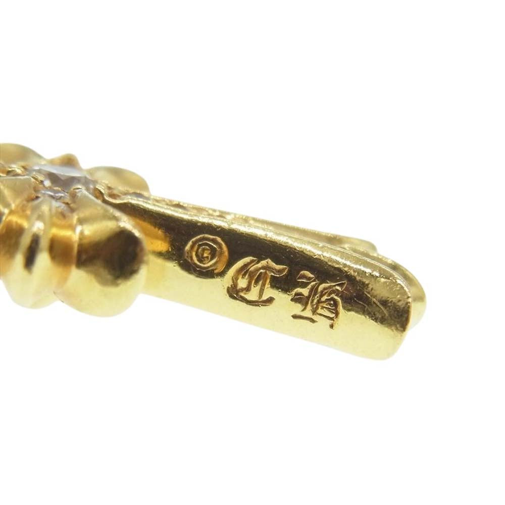 CHROME HEARTS クロムハーツ（原本無） 22K TNY CRSF P/DMND タイニーファットクロス パヴェダイヤ ペンダントトップ ゴールド系【中古】