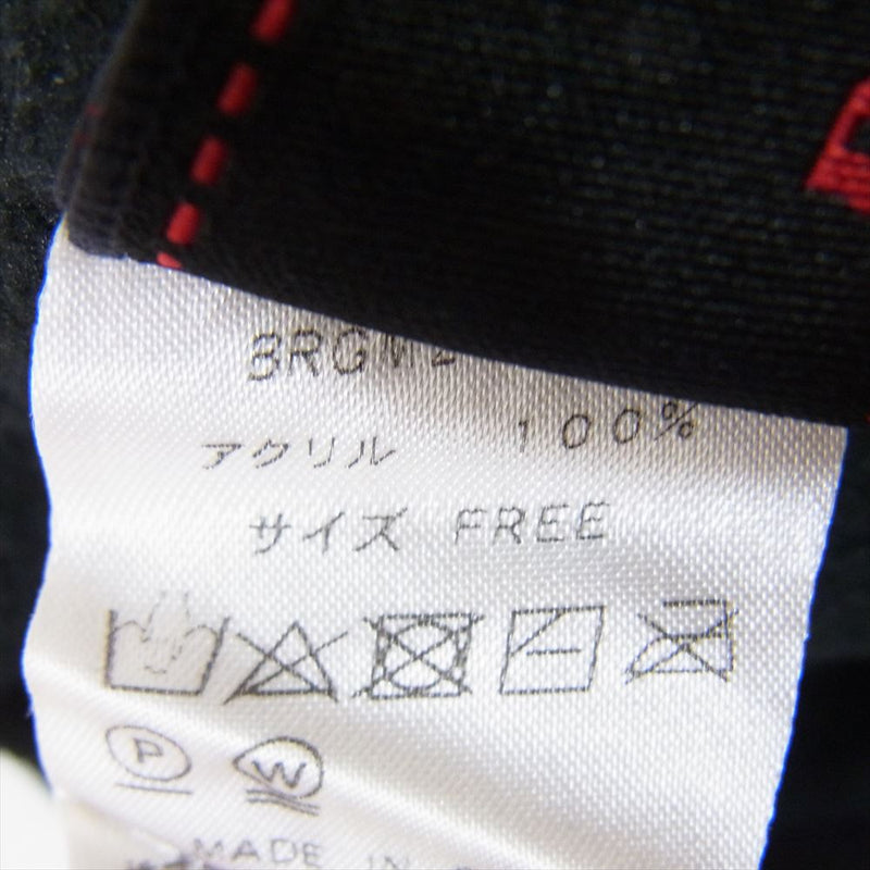 BRIEFING ブリーフィング GOLF ゴルフ ロゴ ニットキャップ 帽子 ブラック系 FREE【中古】