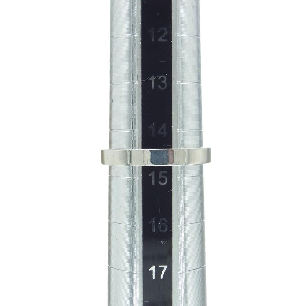 ゴッドサンズ ギャランティ付属 平打ちリング 金縄 アフガナイト 3mm SV925 K18YG シルバー系 14.5号 【中古】