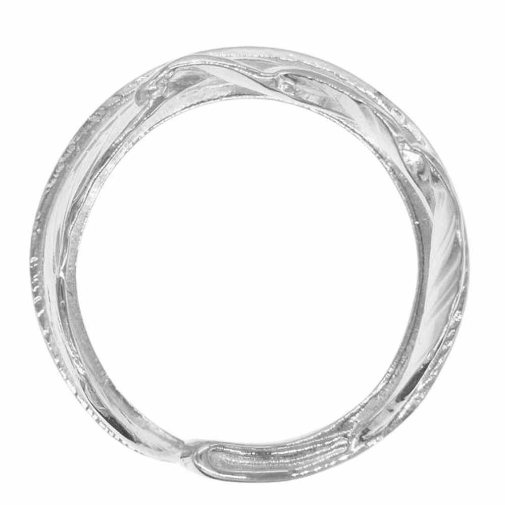 TARO WASHIMI ワシミタロウ 鷲見太郎 ギャランティ付属 L arabesque flight feather 01 ring アラベスク フライト フェザーリング シルバー系 17号【中古】