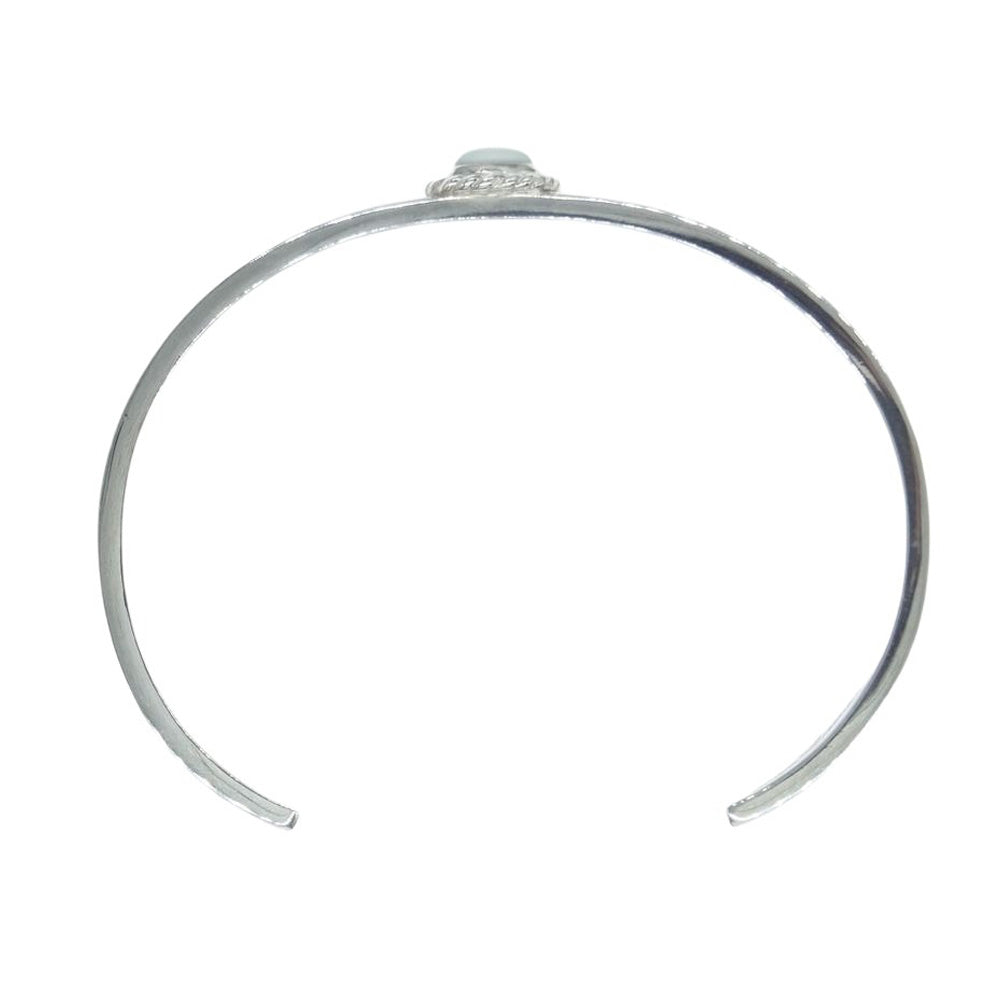 TARO WASHIMI ワシミタロウ 鷲見太郎 ギャランティ付属 M arabesque design 5mm bangle moon stone M アラベスク バングル ムーンストーン シルバー系【中古】
