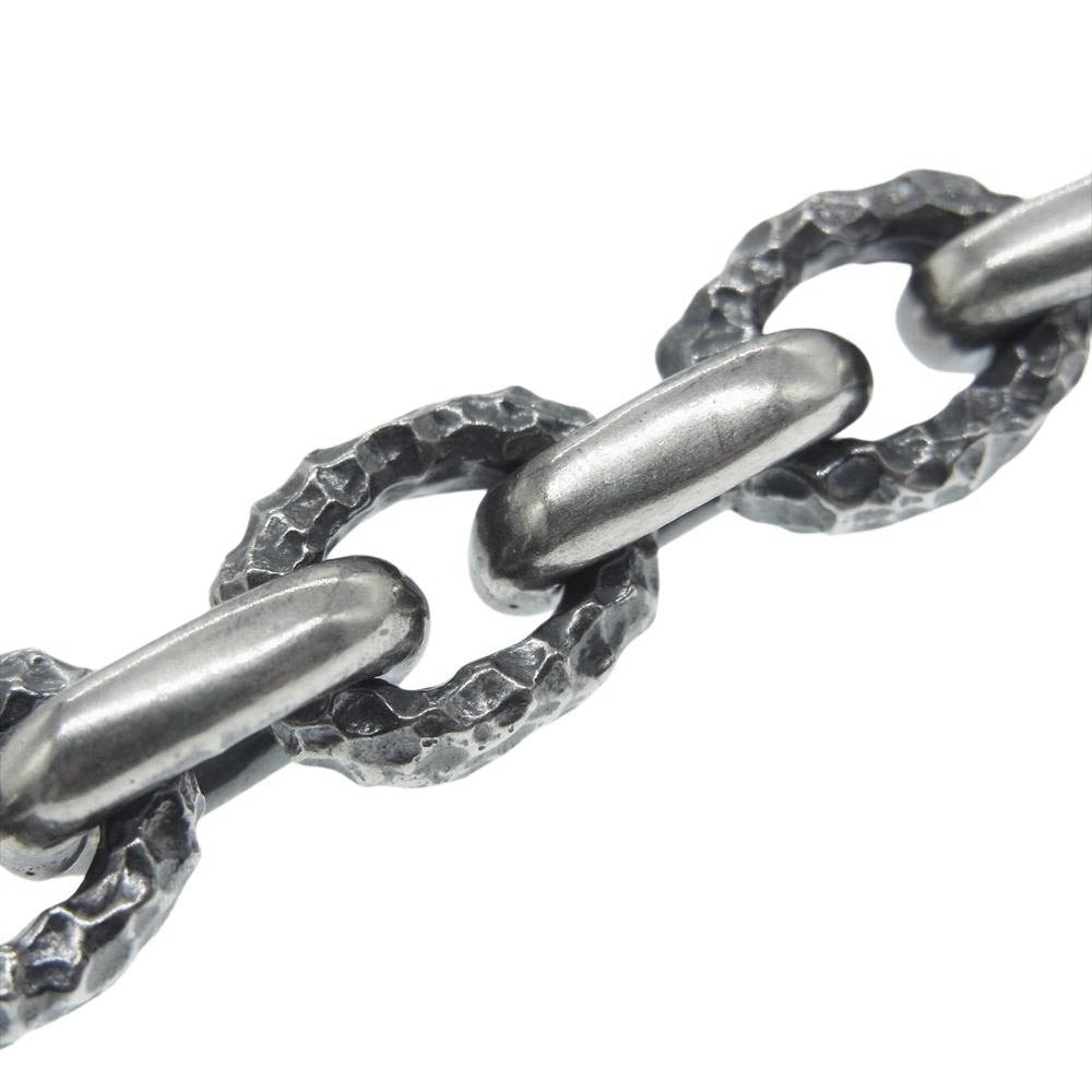 GABOR ガボール GABORATORY ガボラトリーホールディング ギャランティ付属 B-247 ハーフスモールオーバル チゼルド チェーン ブレスレット シルバー系【中古】