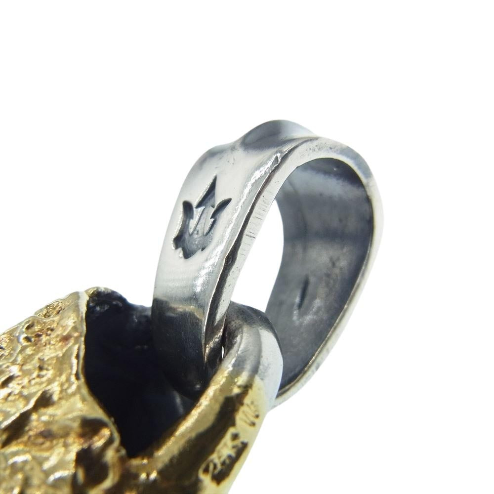 GABOR ガボール GABORATORY ガボラトリーホールディング ギャランティ付属 24K Pure Gold Wrap Lion Pendant ピュアゴールドラップ ライオン ペンダントトップ シルバー系 ゴールド系【中古】