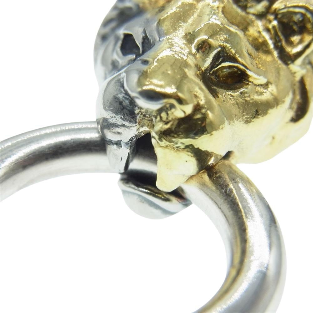 GABOR ガボール GABORATORY ガボラトリーホールディング ギャランティ付属 24K Pure Gold Wrap Lion Pendant ピュアゴールドラップ ライオン ペンダントトップ シルバー系 ゴールド系【中古】