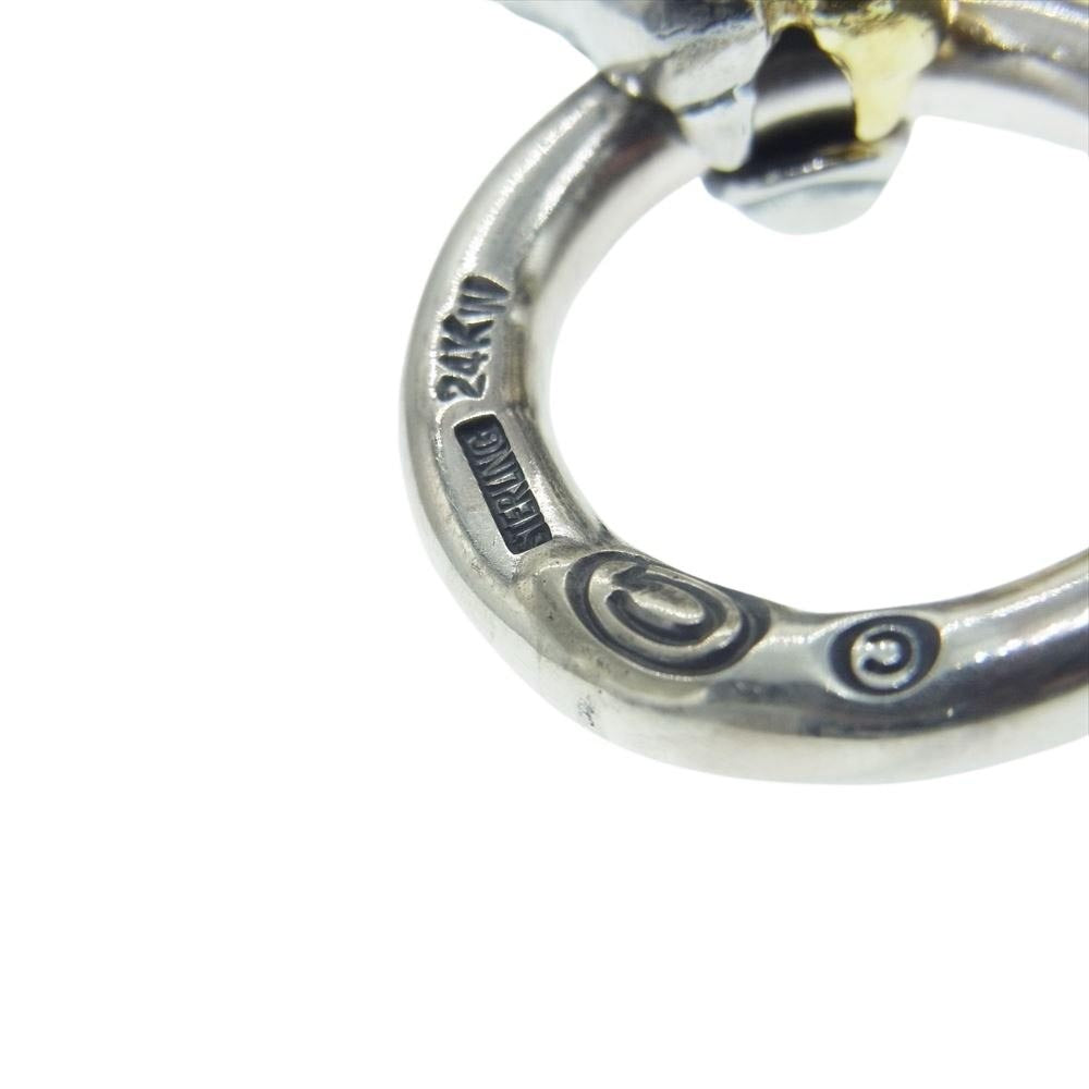 GABOR ガボール GABORATORY ガボラトリーホールディング ギャランティ付属 24K Pure Gold Wrap Lion Pendant ピュアゴールドラップ ライオン ペンダントトップ シルバー系 ゴールド系【中古】