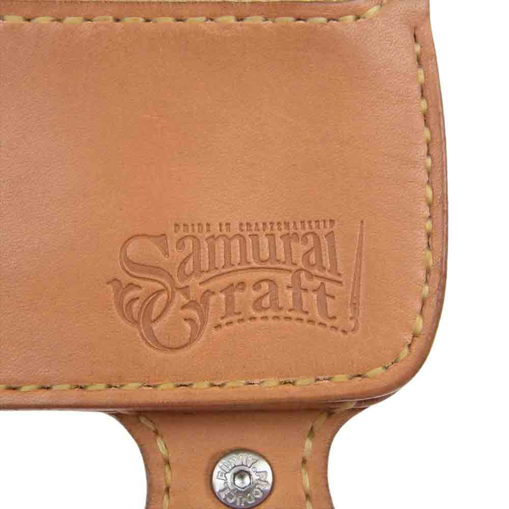 SAMURAI CRAFT サムライクラフト カービング レザー コンチョ ロングウォレット 二つ折り 長財布【美品】【中古】