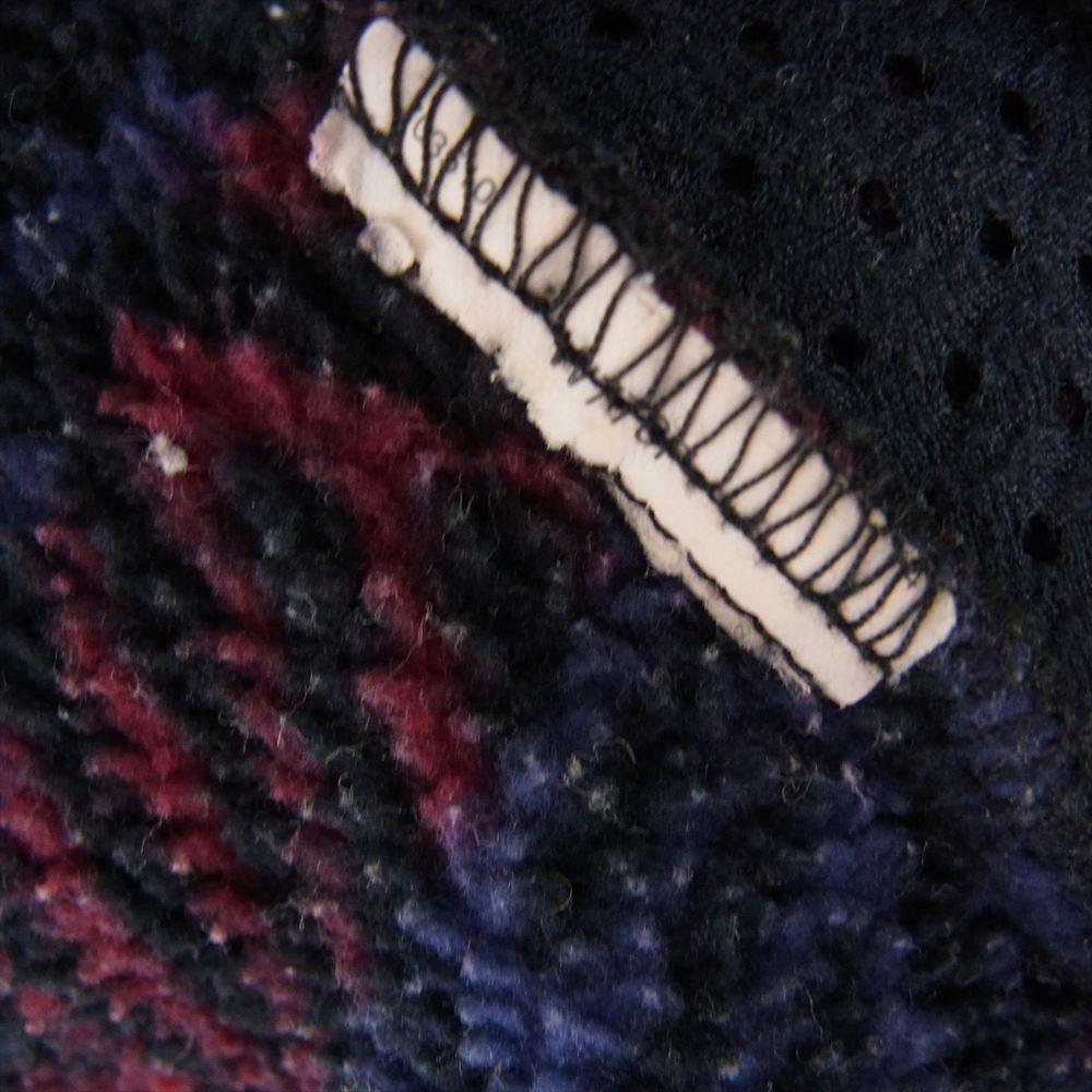 patagonia パタゴニア 96年 アメリカ製 SYNCHILLA シンチラ スナップ T  総柄 フリース プルオーバー ジャケット マルチカラー系 XL【中古】