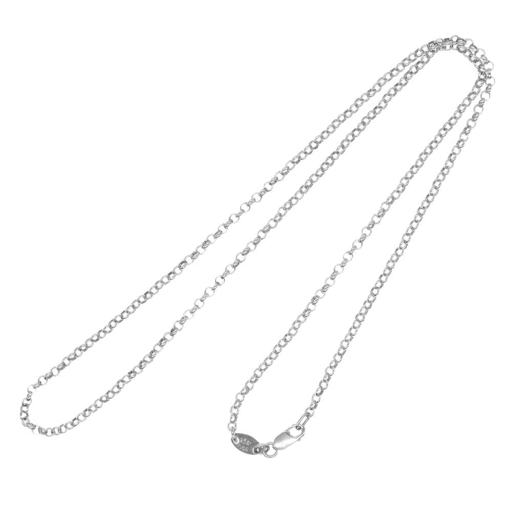 CHROME HEARTS クロムハーツ（原本無） NECKCHAIN R18inch  ロール チェーン 18インチ ネックレス シルバー系【中古】