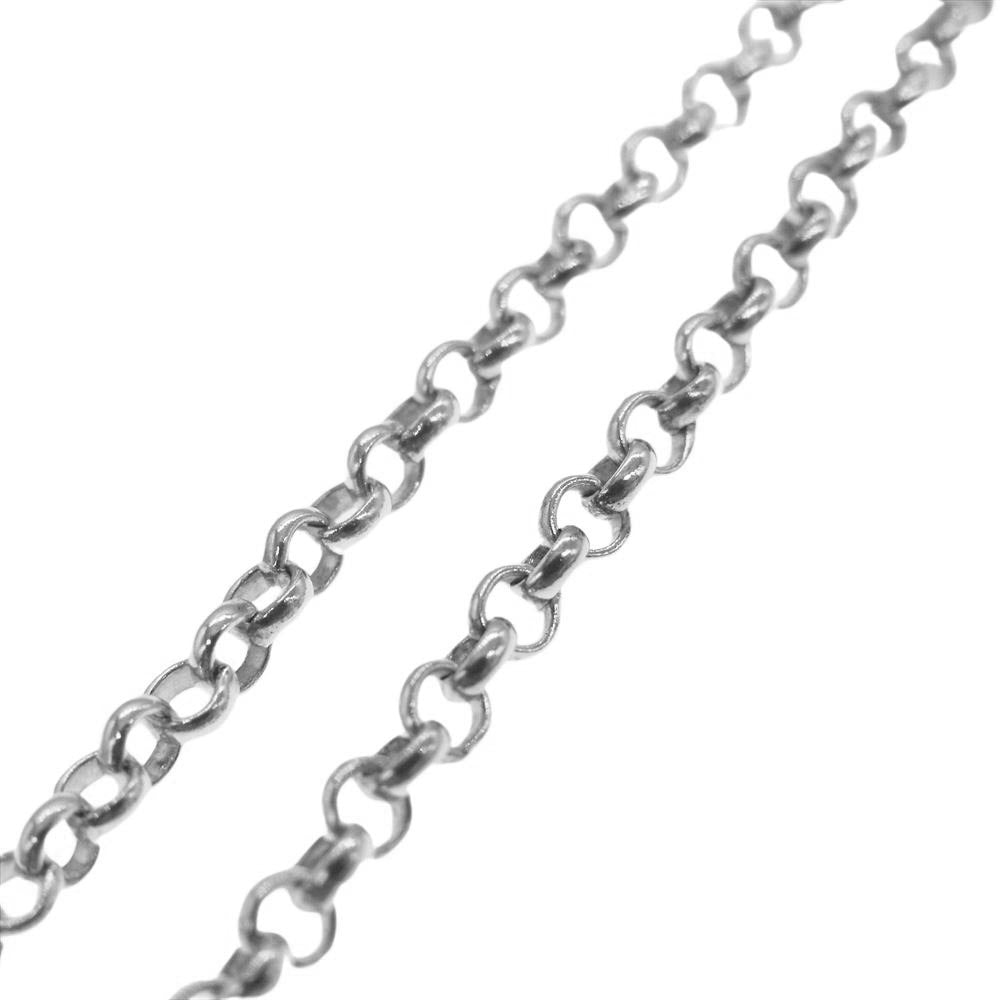 CHROME HEARTS クロムハーツ（原本無） NECKCHAIN R18inch  ロール チェーン 18インチ ネックレス シルバー系【中古】