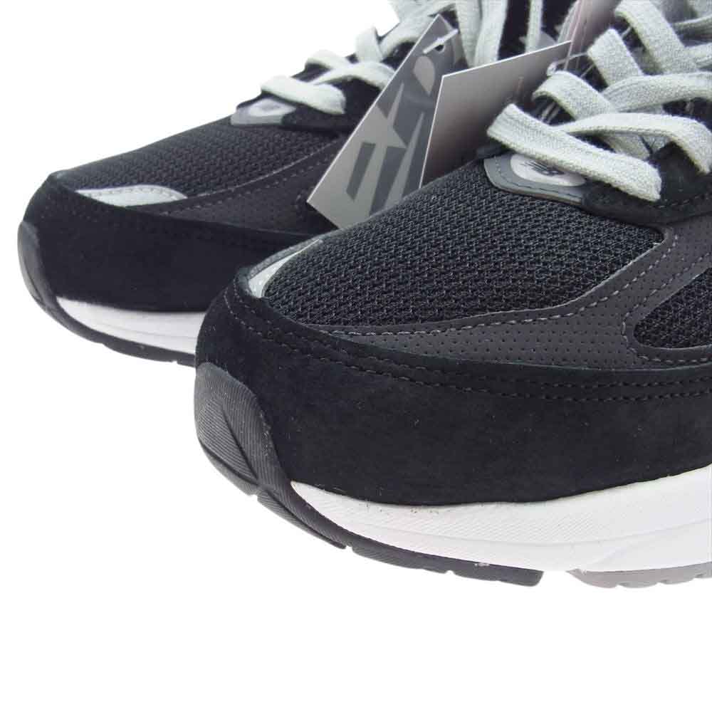 NEW BALANCE ニューバランス M990BK6 USA製 990 V6 ローカットスニーカー ブラック系 グレー系 26.5cm【新古品】【未使用】【中古】