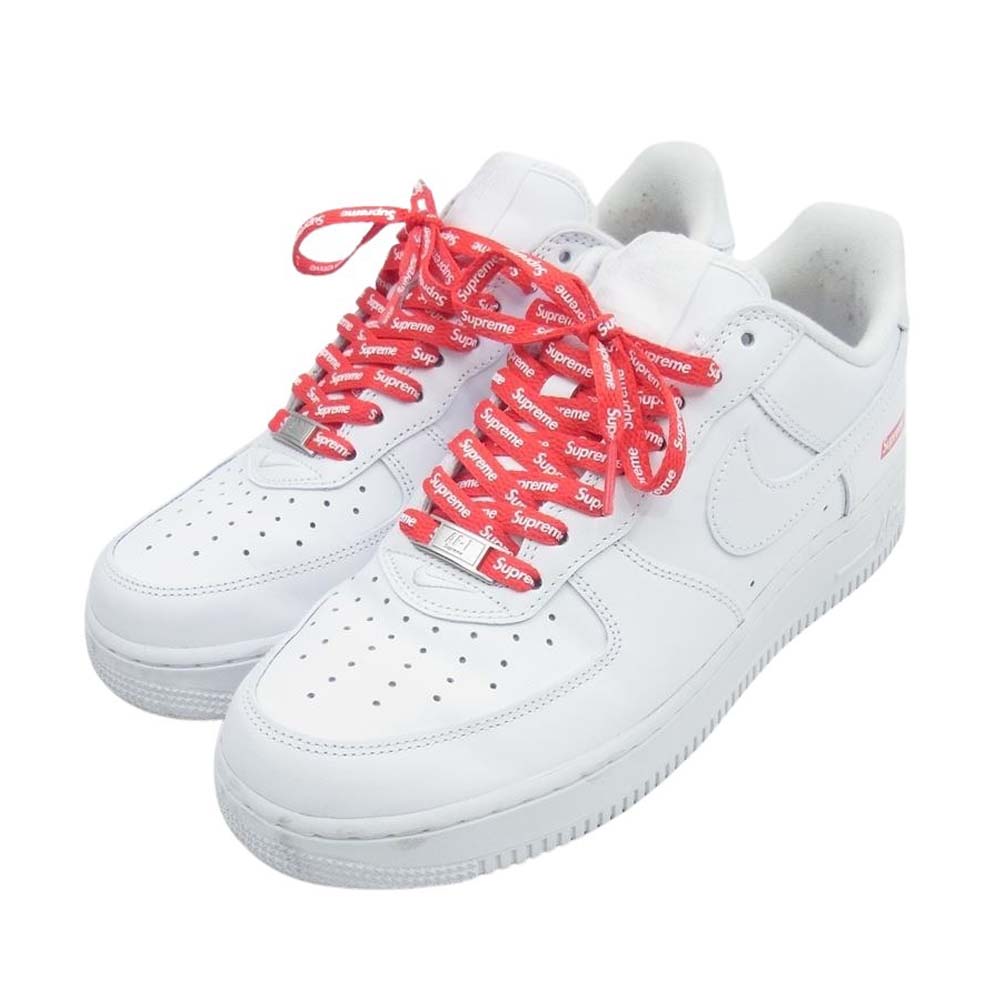 Supreme シュプリーム CU9225-100 × Nike ナイキ Air Force 1 Low White AF1 エアフォース ロー スニーカー ホワイト ホワイト系 26cm【中古】