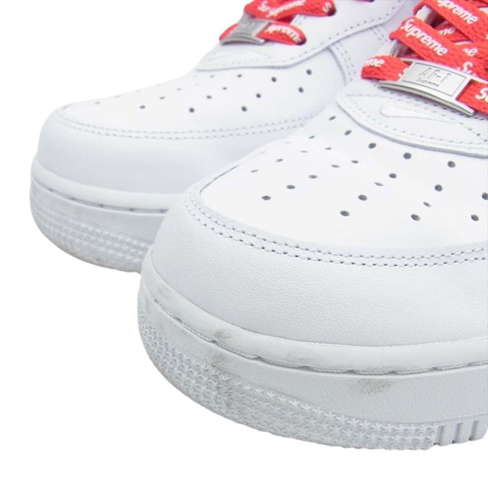 Supreme シュプリーム CU9225-100 × Nike ナイキ Air Force 1 Low White AF1 エアフォース ロー スニーカー ホワイト ホワイト系 26cm【中古】