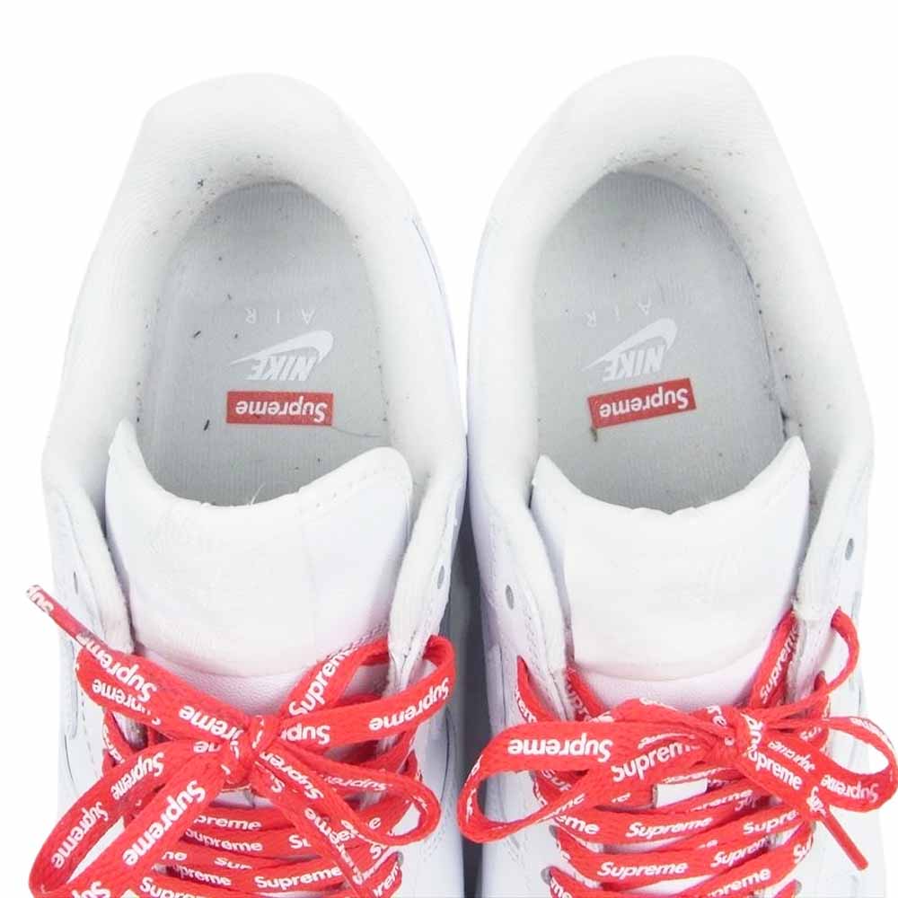 Supreme シュプリーム CU9225-100 × Nike ナイキ Air Force 1 Low White AF1 エアフォース ロー スニーカー ホワイト ホワイト系 26cm【中古】