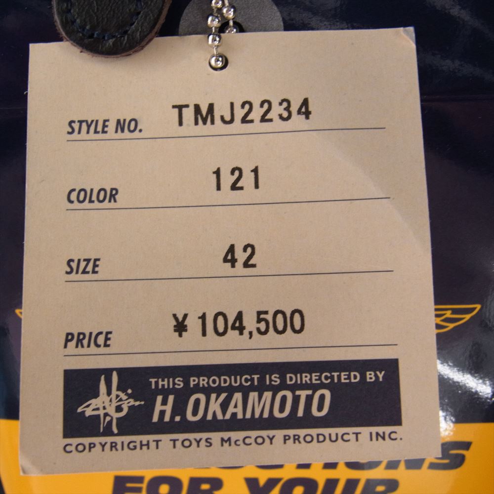 TOY'S McCOY トイズマッコイ TMJ2234 TYPE B-15C ALBERT TURNER アルバート ターナー フライト ジャケット ネイビー系 42【新古品】【未使用】【中古】