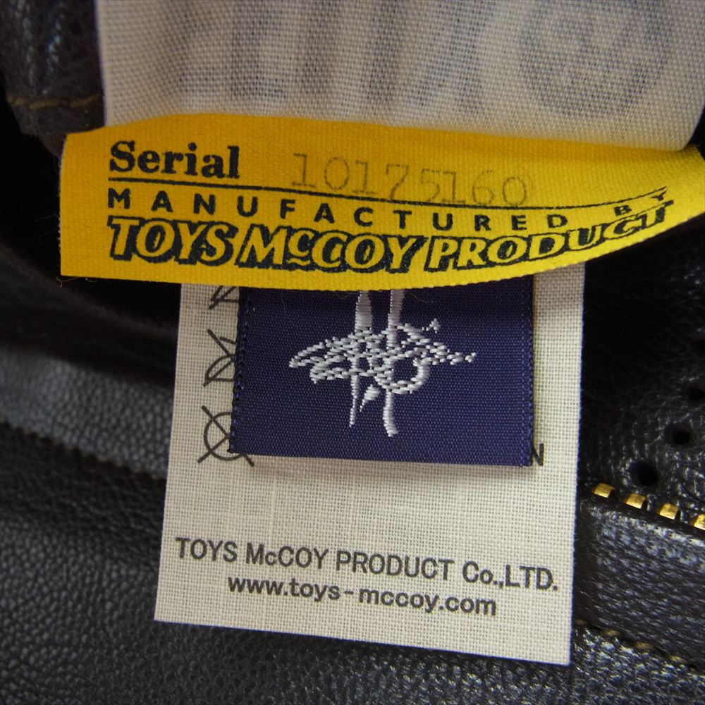 TOY'S McCOY トイズマッコイ TMJ2322 TYPE G-1 FELIX THE CAT TOUGH MINDED レザー フライト ジャケット ブラウン系 42【極上美品】【中古】