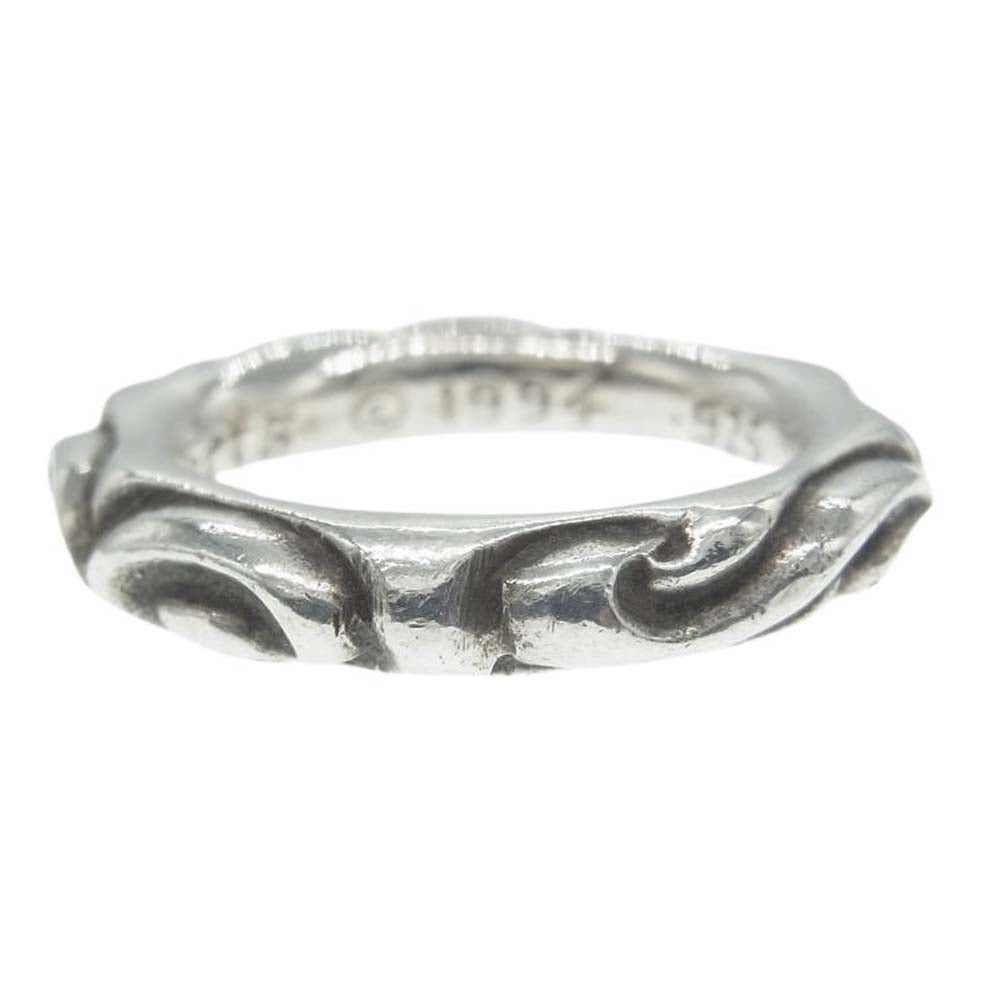 CHROME HEARTS クロムハーツ（原本無） SCRL BAND スクロール バンド リング シルバー系 14号【中古】