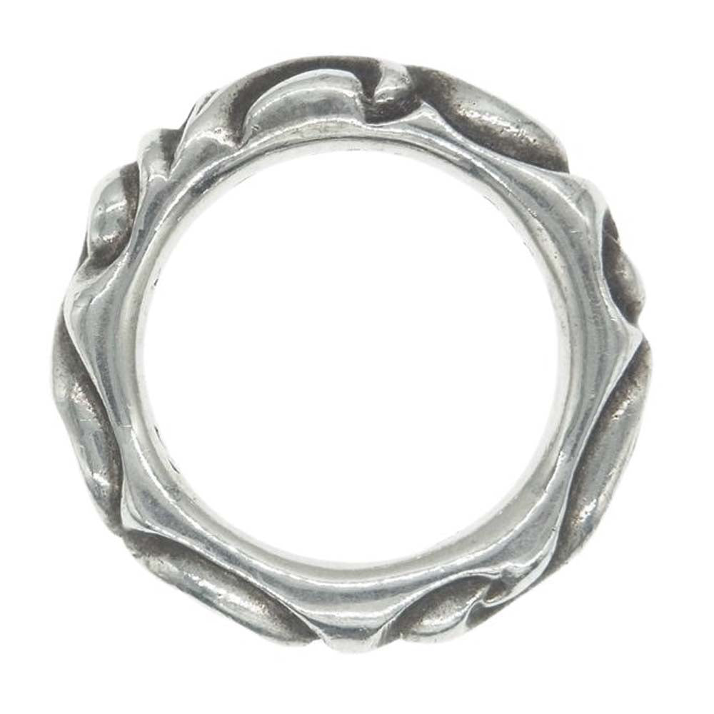 CHROME HEARTS クロムハーツ（原本無） SCRL BAND スクロール バンド リング シルバー系 14号【中古】