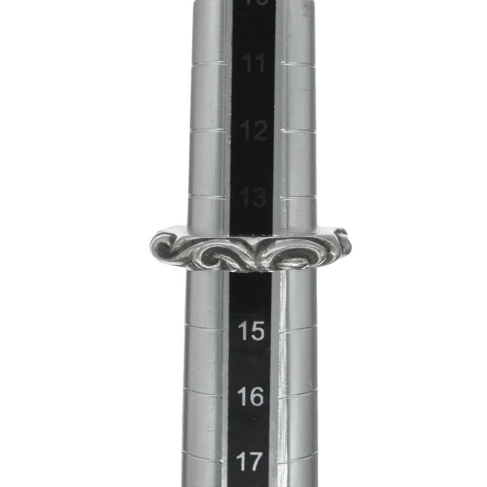 CHROME HEARTS クロムハーツ（原本無） SCRL BAND スクロール バンド リング シルバー系 14号【中古】