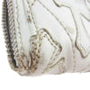 CHROME HEARTS クロムハーツ（原本無） REC F ZIP QUILTED セメタリークロス レザー ラウンドジップ ウォレット 財布  ホワイト系【中古】