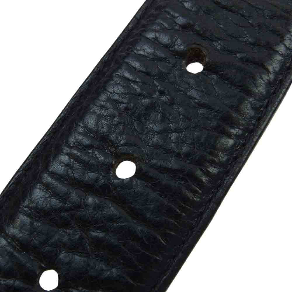 CHROME HEARTS クロムハーツ（原本無） 1.5 クラシック オーバルクロス バックル & 1.5 STRAP レザーベルト ブラック系 シルバー系 32【中古】