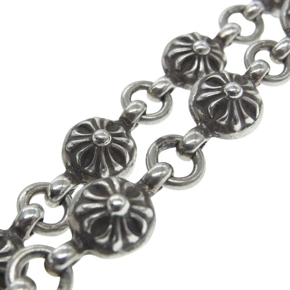 CHROME HEARTS クロムハーツ（原本無） CRSBL CHN SML CH CRS クロスボールチェーン スモールCHクロス ネックレス シルバー系【中古】