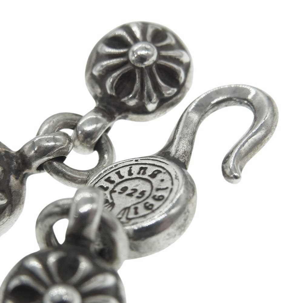 CHROME HEARTS クロムハーツ（原本無） CRSBL CHN SML CH CRS クロスボールチェーン スモールCHクロス ネックレス シルバー系【中古】