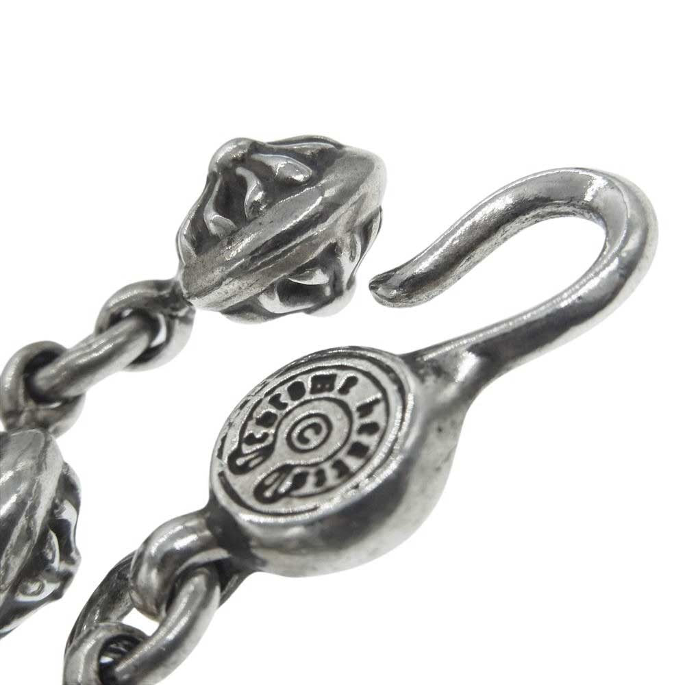 CHROME HEARTS クロムハーツ（原本無） CRSBL CHN SML CH CRS クロスボールチェーン スモールCHクロス ネックレス シルバー系【中古】