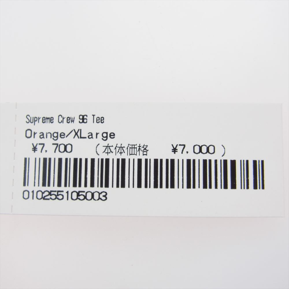 Supreme シュプリーム 24SS Crew 96 Tee クルー 96 プリント 半袖 Tシャツ オレンジ系 XL【新古品】【未使用】【中古】