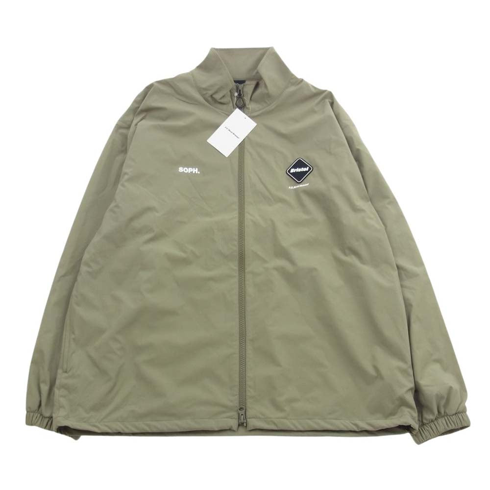 F.C.R.B. エフシーアールビー 24SS FCRB-240055 FCRB-240057  VENTILATION LOGO TRAINING JACKET VENTILATION LOGO TRAINING EASY PANTS ベンチレーション トレーニング ジャケット  パンツ セットアップ ベージュ モスグリーン系 M【新古品】【未使用】【中古】