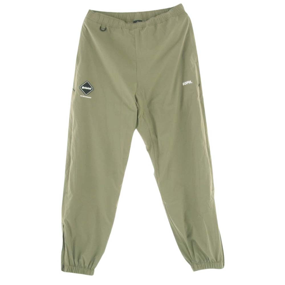 F.C.R.B. エフシーアールビー 24SS FCRB-240055 FCRB-240057  VENTILATION LOGO TRAINING JACKET VENTILATION LOGO TRAINING EASY PANTS ベンチレーション トレーニング ジャケット  パンツ セットアップ ベージュ モスグリーン系 M【新古品】【未使用】【中古】